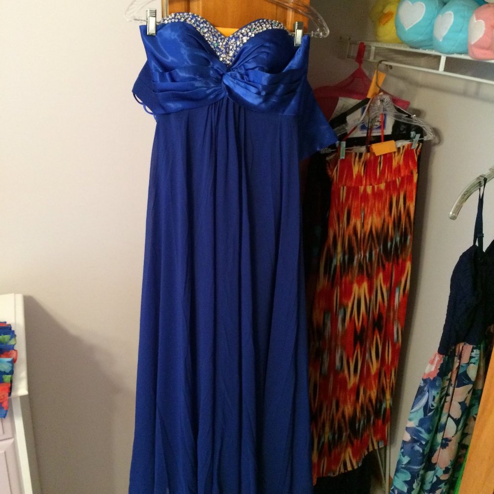 Blue Prom Formal Dress Size 4